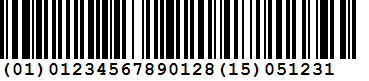 ActiveBarcode: GS1-128, UCC/EAN-128, EAN-128, UCC-128