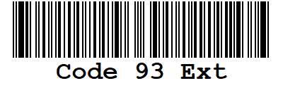 ActiveBarcode: Code 93 Extended