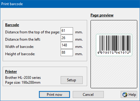 ActiveBarcode: Print barcodes using the Generator