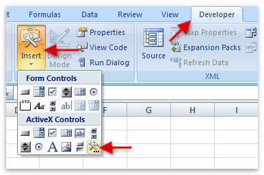 ActiveBarcode: Barcode, Excel 2007