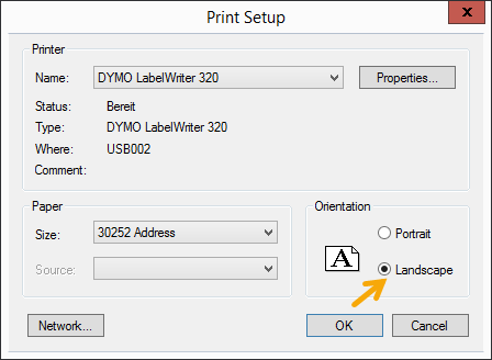 ActiveBarcode: Print barcodes on continous labels