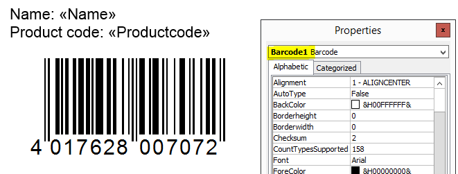 ActiveBarcode: Barcode, Word