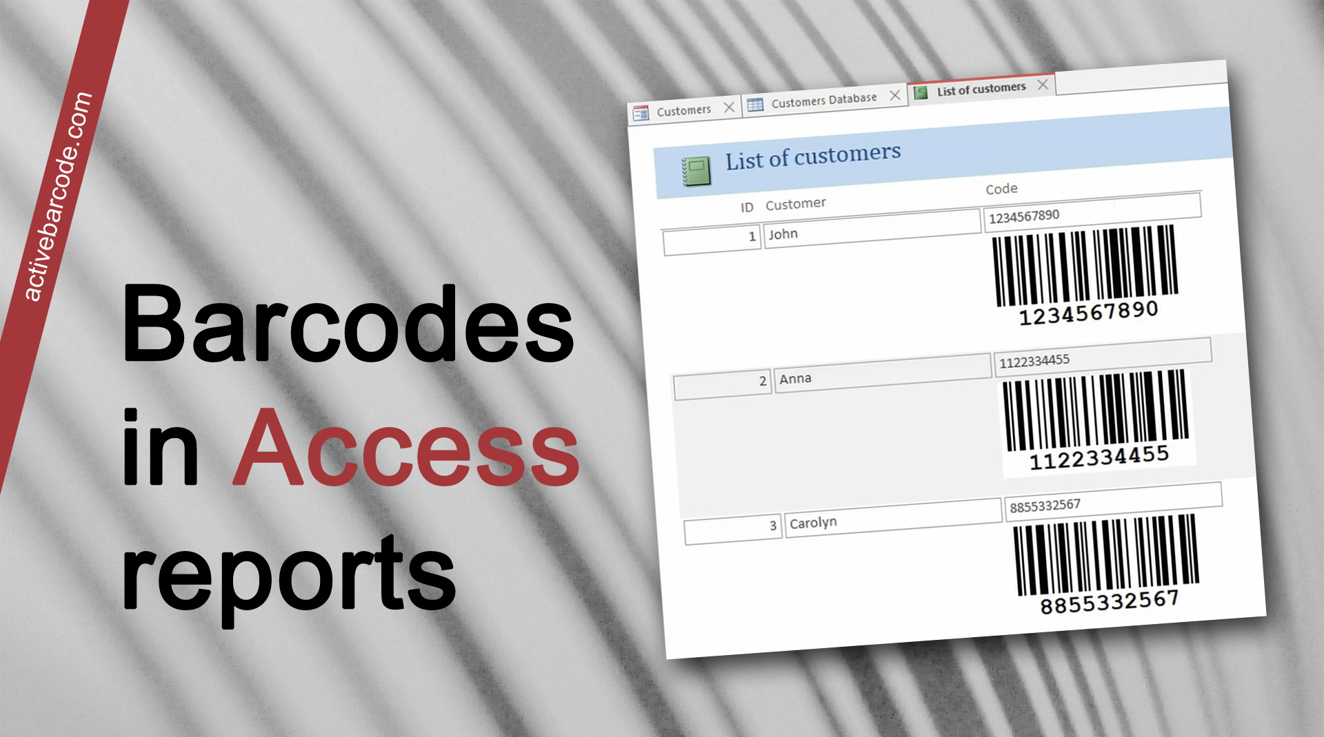 ActiveBarcode: How to add barcodes to a report.